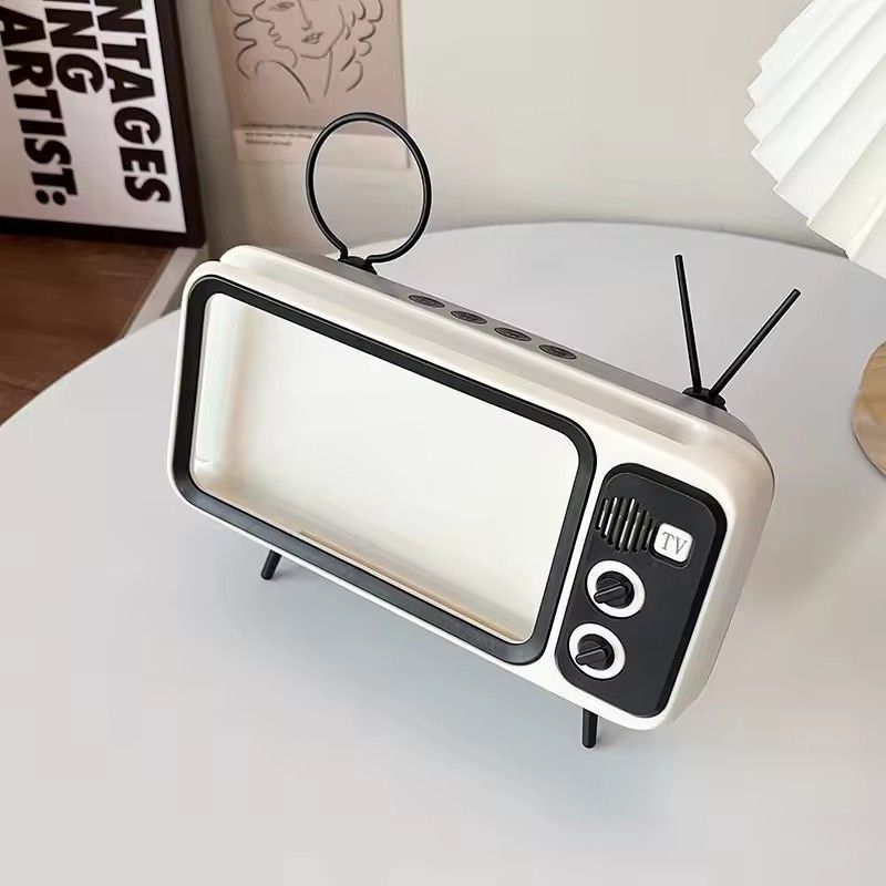 Eco-friendly Phone Stand Creative Fall Resistant Universal Retro TV Mobile Phone Holder Stand Phone Holder Decorative