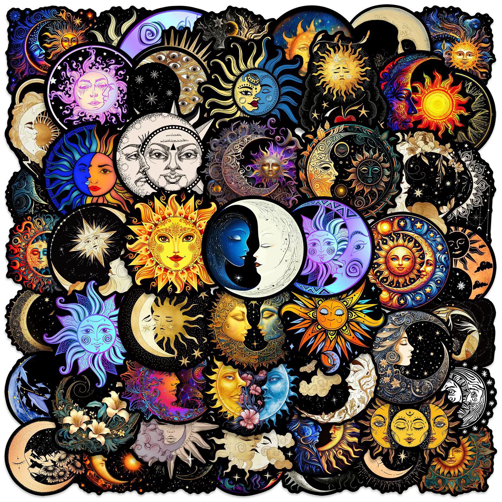 50PCS Cartoon Forest Witch Waterproof Graffiti Stickers for Helmet Bicycle Hand Account Pencil Case Decals LanLanStickersWorld