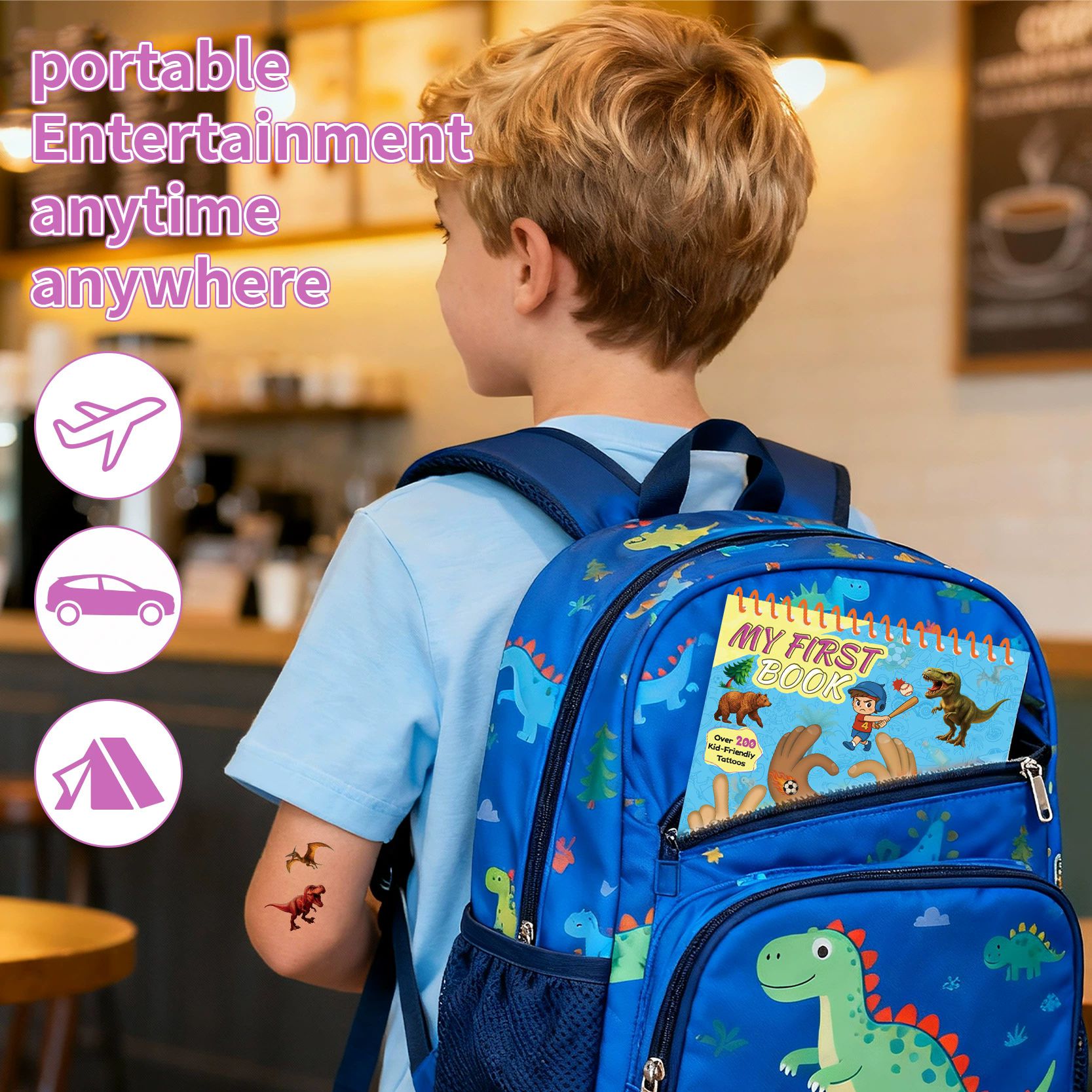 Children's Stationery Stickers Cartoon Tattoo Sticker Set 3 Cartoon Dream Themed Book Gemstone Decoration Stickers Quiet Book