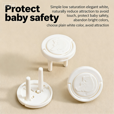 10PCS  Baby Safety Socket Covers Electrical Outlet Protectors Cover Anti-electric Shock Socket Cover Child Safe Protection