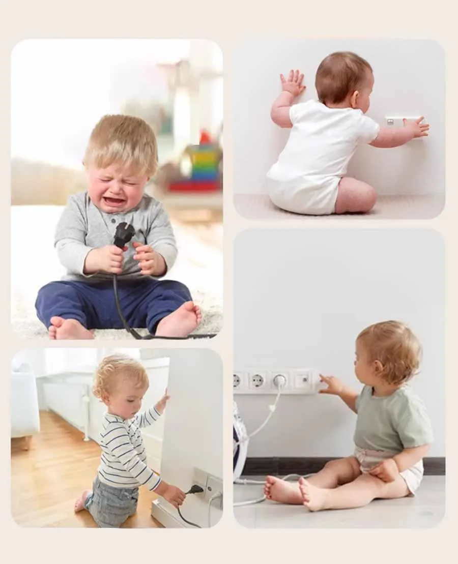 10PCS  Baby Safety Socket Covers Electrical Outlet Protectors Cover Anti-electric Shock Socket Cover Child Safe Protection