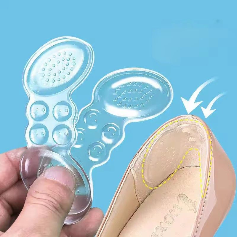 2PCS Silicone Heel pad Heel Sticker Heels Protector Adjust Size Adhesive Non-slip Shoe Pads Pain Relief Foot Care Inserts