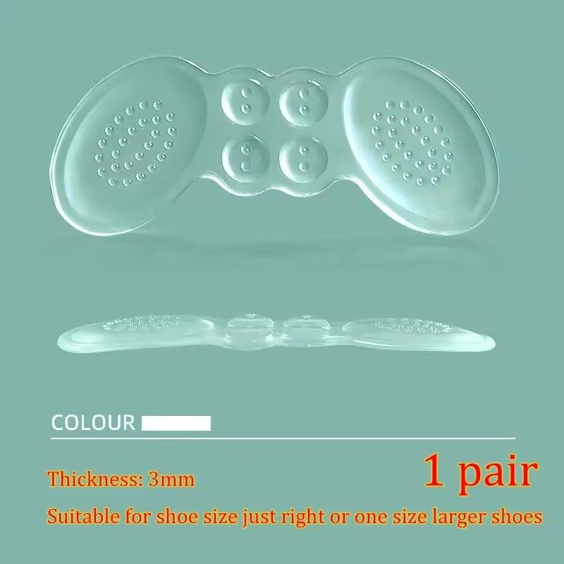 2PCS Silicone Heel pad Heel Sticker Heels Protector Adjust Size Adhesive Non-slip Shoe Pads Pain Relief Foot Care Inserts