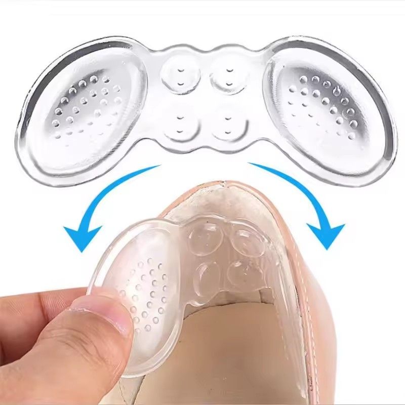 2PCS Silicone Heel pad Heel Sticker Heels Protector Adjust Size Adhesive Non-slip Shoe Pads Pain Relief Foot Care Inserts