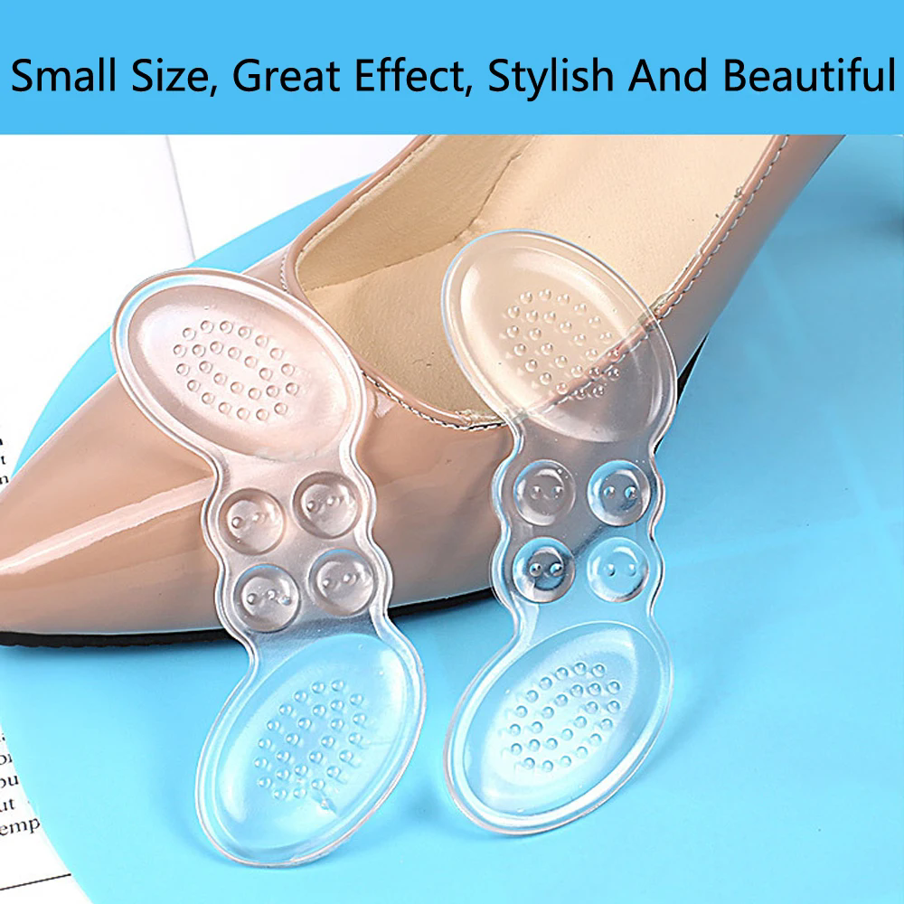 2PCS Silicone Heel pad Heel Sticker Heels Protector Adjust Size Adhesive Non-slip Shoe Pads Pain Relief Foot Care Inserts