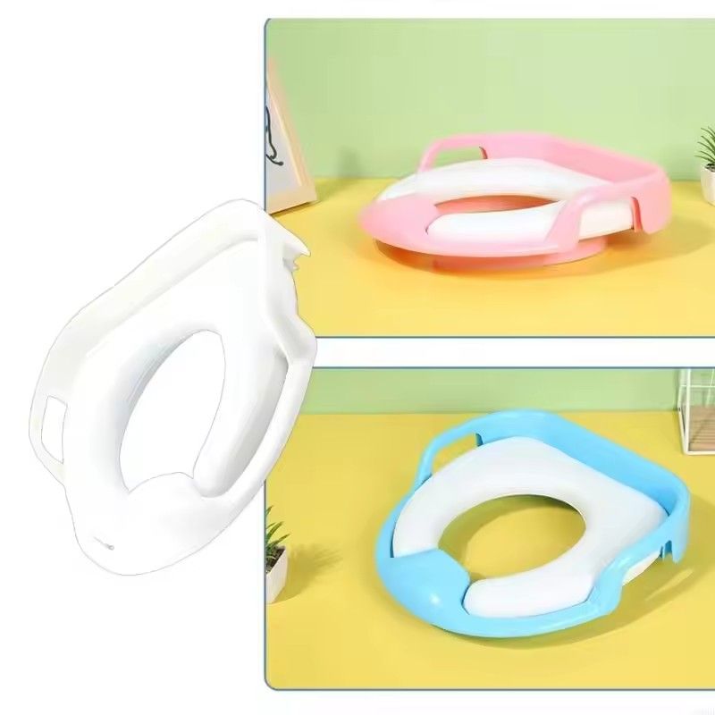 Baby Potty Training Seat for Boys and Girls With Handles, Fits Round & Oval Toilets, Non-Slip with Splash Guard