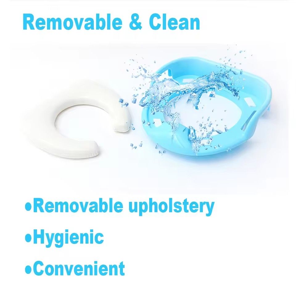 Baby Potty Training Seat for Boys and Girls With Handles, Fits Round & Oval Toilets, Non-Slip with Splash Guard