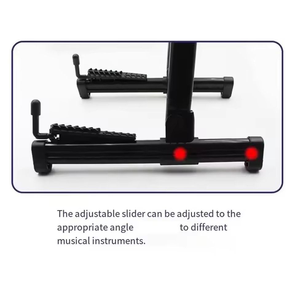 Miwayer Guitar Stand Folding A Frame Floor Universal ABS for Acoustic Classical Electric Bass Guitars Banjo Ukulele Portable