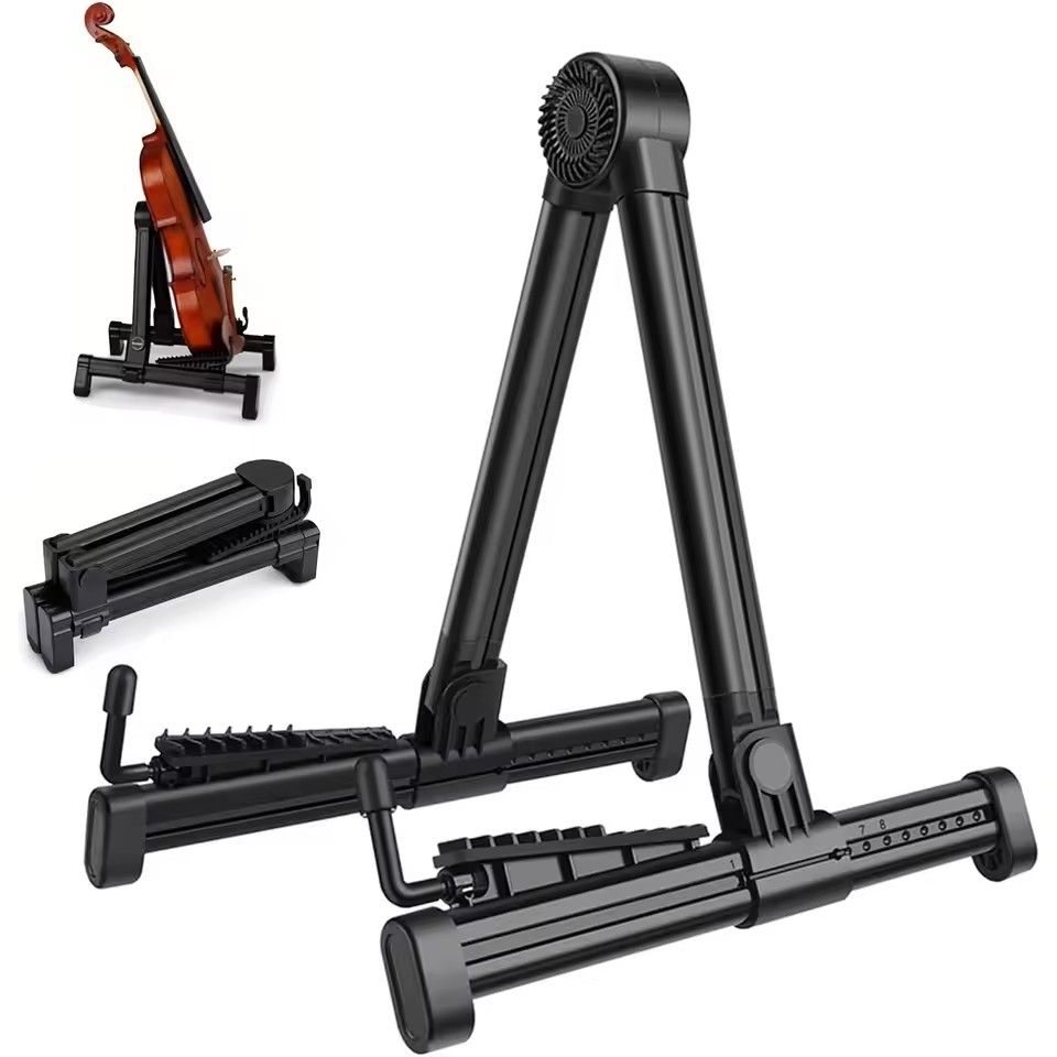 Miwayer Guitar Stand Folding A Frame Floor Universal ABS for Acoustic Classical Electric Bass Guitars Banjo Ukulele Portable