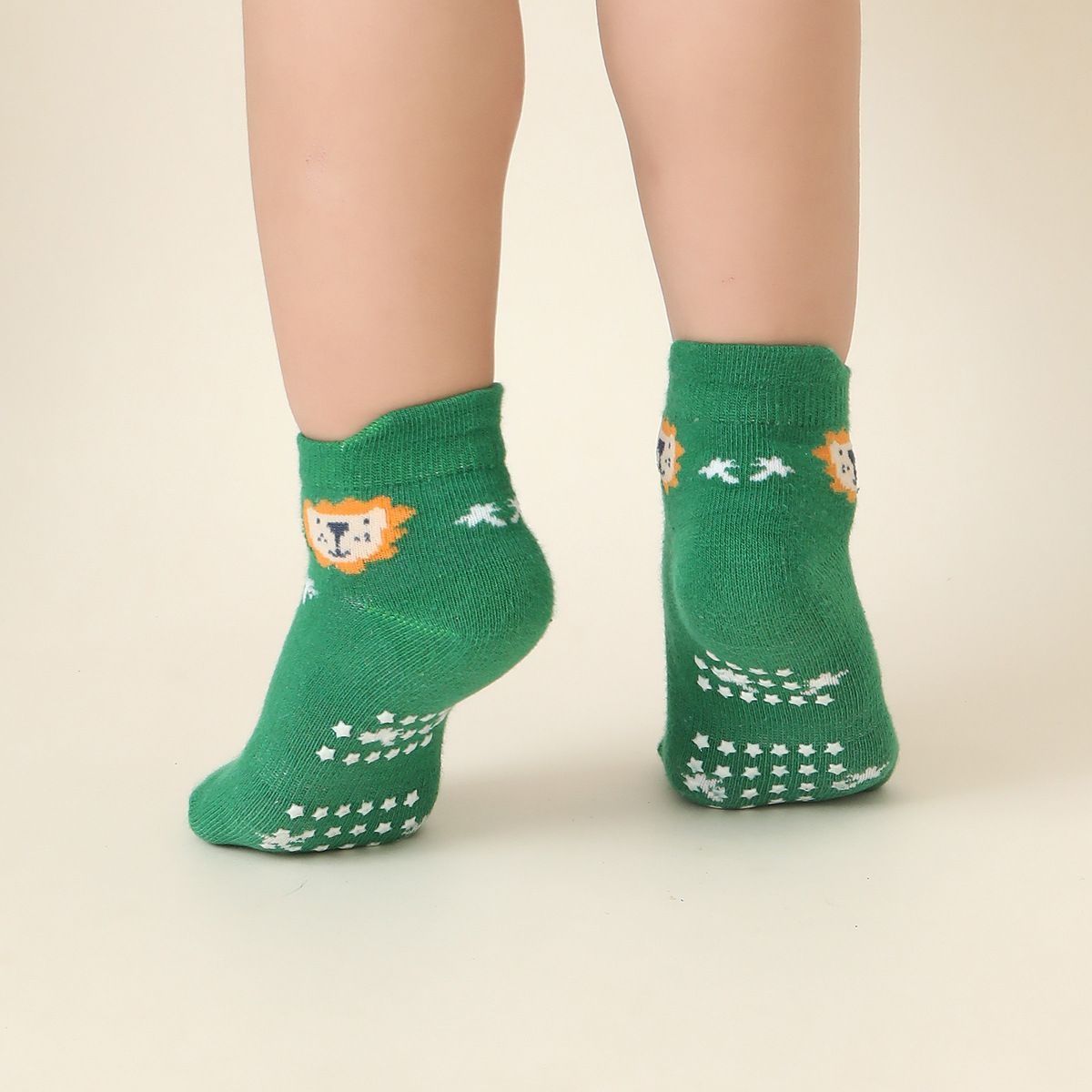 Children's cartoon anti slip adhesive socks, anti slip breathable children's socks