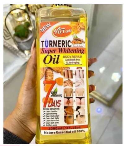 VEET GOLD Tumeric Oil Whitening & Brightening Body Oil