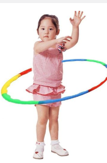 75cm Weighted Exercise Hoop for Kids Adults Fitness Hula Circles Plastic Exercise Hula Rings for Sports, Pilates, Exercise, Playing, Weight Loss Accessories