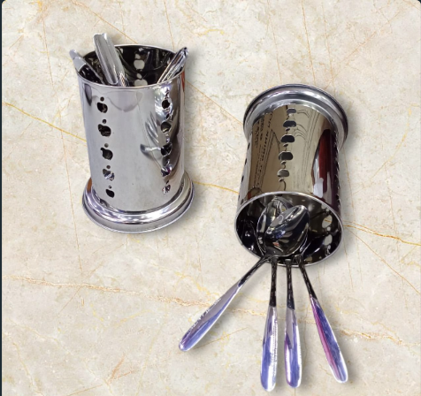 OFFER Stainless Steel Cutlery Spoon Holder Drainer Organizer