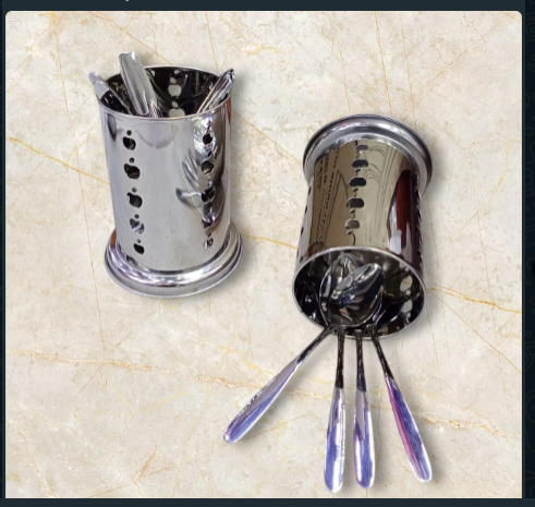 OFFER Stainless Steel Cutlery Spoon Holder Drainer Organizer