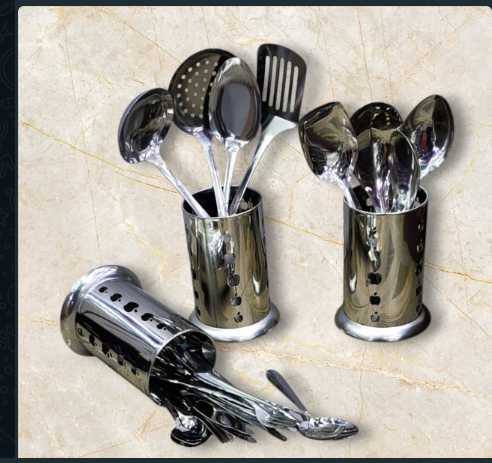OFFER Stainless Steel Cutlery Spoon Holder Drainer Organizer