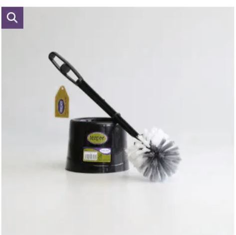 The Teepee Toilet Brush is a practical and durable cleaning solution for maintaining a sparkling clean bathroom. Featuring a sleek black design, this brush comes with a sturdy ergonomic handle for a c