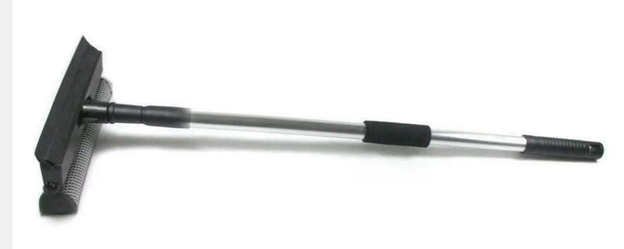 Adjustable Home Or Car Window Cleaning Brush Windshield Squeegee Scraper Wiper With Detachable Long Handle Rubber Squeegee And Cleaner