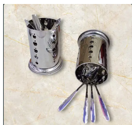 OFFER Stainless Steel Cutlery Spoon Holder Drainer Organizer