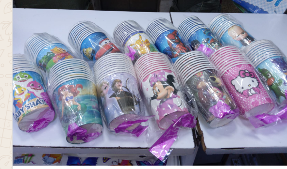 10pcs  Disposable Party Cups For Kids Cartoon themed/Party cups /tumblers for birthday party