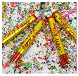 NEW ARRIVAL PARTY  Popper Handheld Confetti Banquets/ Wedding /Birthdays party/baby showers/bridal showers/Graduations