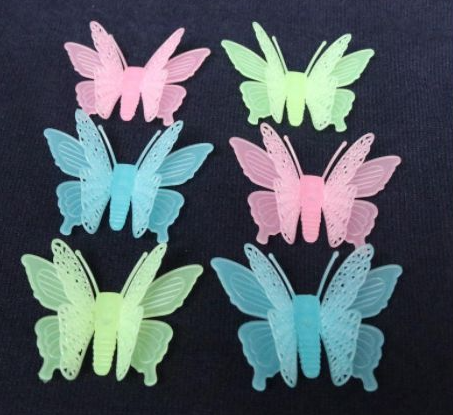 Luminous Wall Stickers Glow Butterfly Sticker Creative Wall Sticker For DIY Wall Stickers Modern Wall Art Home Decorations DIY Gift Kid Bedroom Home Decor1 Stickers Glow In The Dark Decal