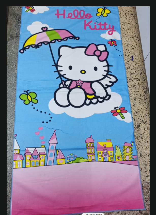 Premium Kids Character Beach & Bath Towels - Ultra Soft Microfiber Swimming Wrap - Assorted Cartoon Editions (Stitch, Frozen, Marvel ,Kitty ,Spiderman,Batman,Sofia,Sonic,cars,unicorn etc