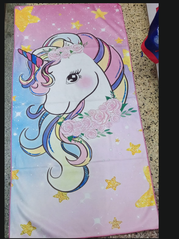 Premium Kids Character Beach & Bath Towels - Ultra Soft Microfiber Swimming Wrap - Assorted Cartoon Editions (Stitch, Frozen, Marvel ,Kitty ,Spiderman,Batman,Sofia,Sonic,cars,unicorn etc