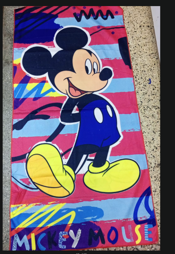 Premium Kids Character Beach & Bath Towels - Ultra Soft Microfiber Swimming Wrap - Assorted Cartoon Editions (Stitch, Frozen, Marvel ,Kitty ,Spiderman,Batman,Sofia,Sonic,cars,unicorn etc