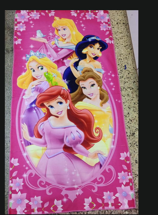 Premium Kids Character Beach & Bath Towels - Ultra Soft Microfiber Swimming Wrap - Assorted Cartoon Editions (Stitch, Frozen, Marvel ,Kitty ,Spiderman,Batman,Sofia,Sonic,cars,unicorn etc