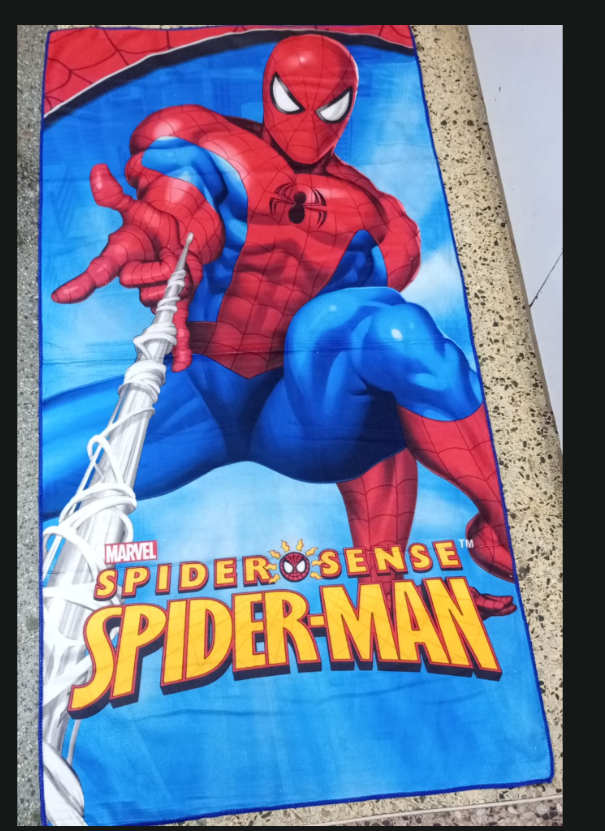 Premium Kids Character Beach & Bath Towels - Ultra Soft Microfiber Swimming Wrap - Assorted Cartoon Editions (Stitch, Frozen, Marvel ,Kitty ,Spiderman,Batman,Sofia,Sonic,cars,unicorn etc