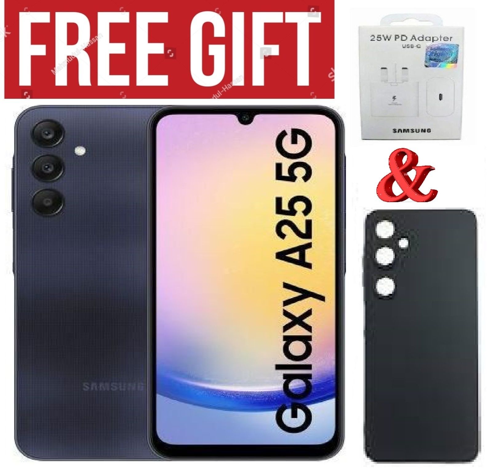 LIMITED OFFER !!BRAND NEW Samsung Galaxy A25 5G, 6.5", 256GB ROM + 8GB RAM (Dual SIM), 5000mAh COMES WITH FREE GIFTS (C TO C HEADER  + SILICONE COVER  ) FOR YOU