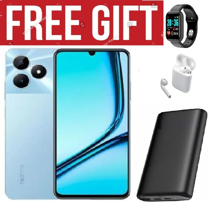 LIMITED DISCOUNT!!!BRAND NEW Realme Note 50, 6.7", 8GB + 256GB ROM (Dual SIM), 5000mAh COMES WITH FREE GIFTS ( AIRPODS + SMART WATCH +POWERBANK ) FOR YOU