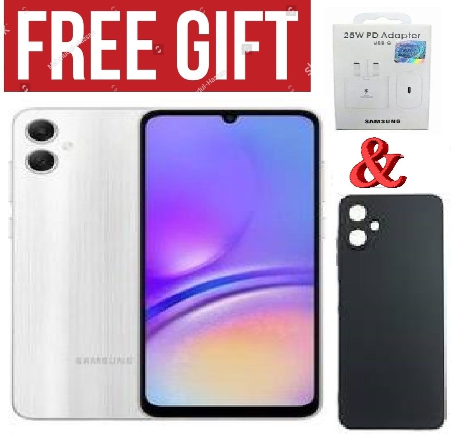 LIMITED DISCOUNT!!!BRAND NEW Samsung Galaxy A05, 6.7'' 4GB RAM + 64GB ROM (Dual Sim) 50MP Camera, 5000mAh COMES WITH FREE GIFTS (C TO C HEADER  + SILICONE COVER  ) FOR YOU