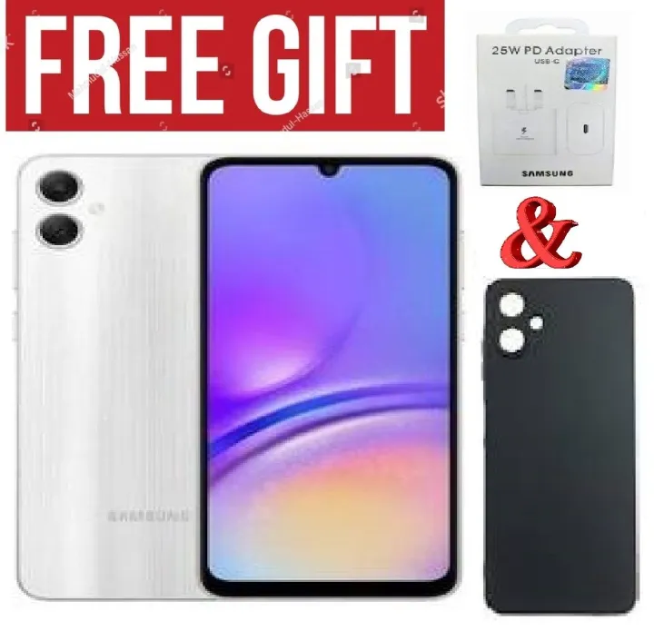 LIMITED DISCOUNT!!!BRAND NEW Samsung Galaxy A05, 6.7'' 4GB RAM + 64GB ROM (Dual Sim) 50MP Camera, 5000mAh COMES WITH FREE GIFTS (C TO C HEADER  + SILICONE COVER  ) FOR YOU