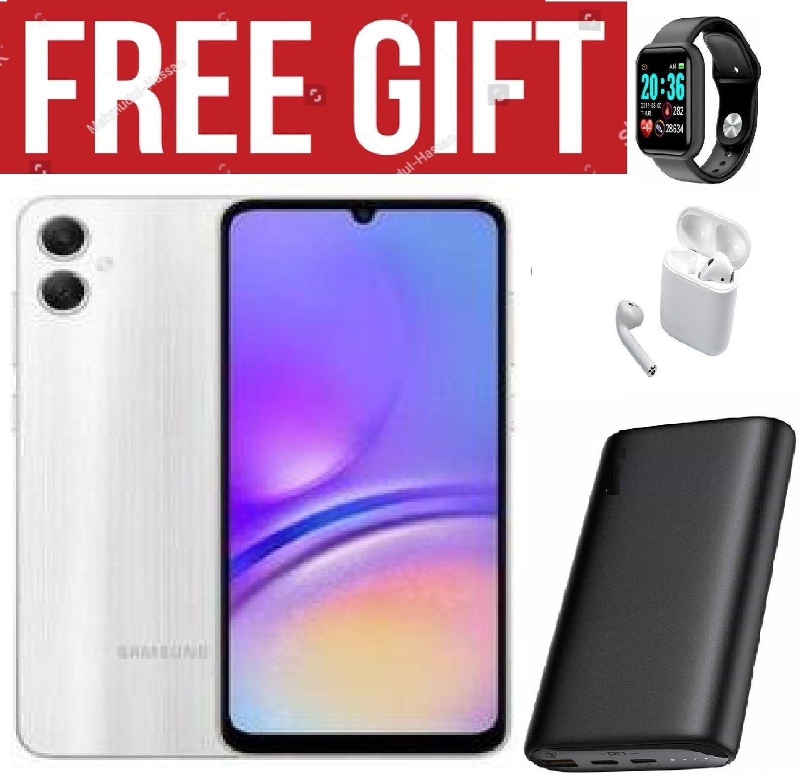 LIMITED DISCOUNT!!!BRAND NEW Samsung Galaxy A05, 6.7'' 4GB RAM + 64GB ROM (Dual Sim) 50MP Camera, 5000mAh COMES WITH FREE GIFTS ( AIRPODS + SMART WATCH +POWERBANK ) FOR YOU