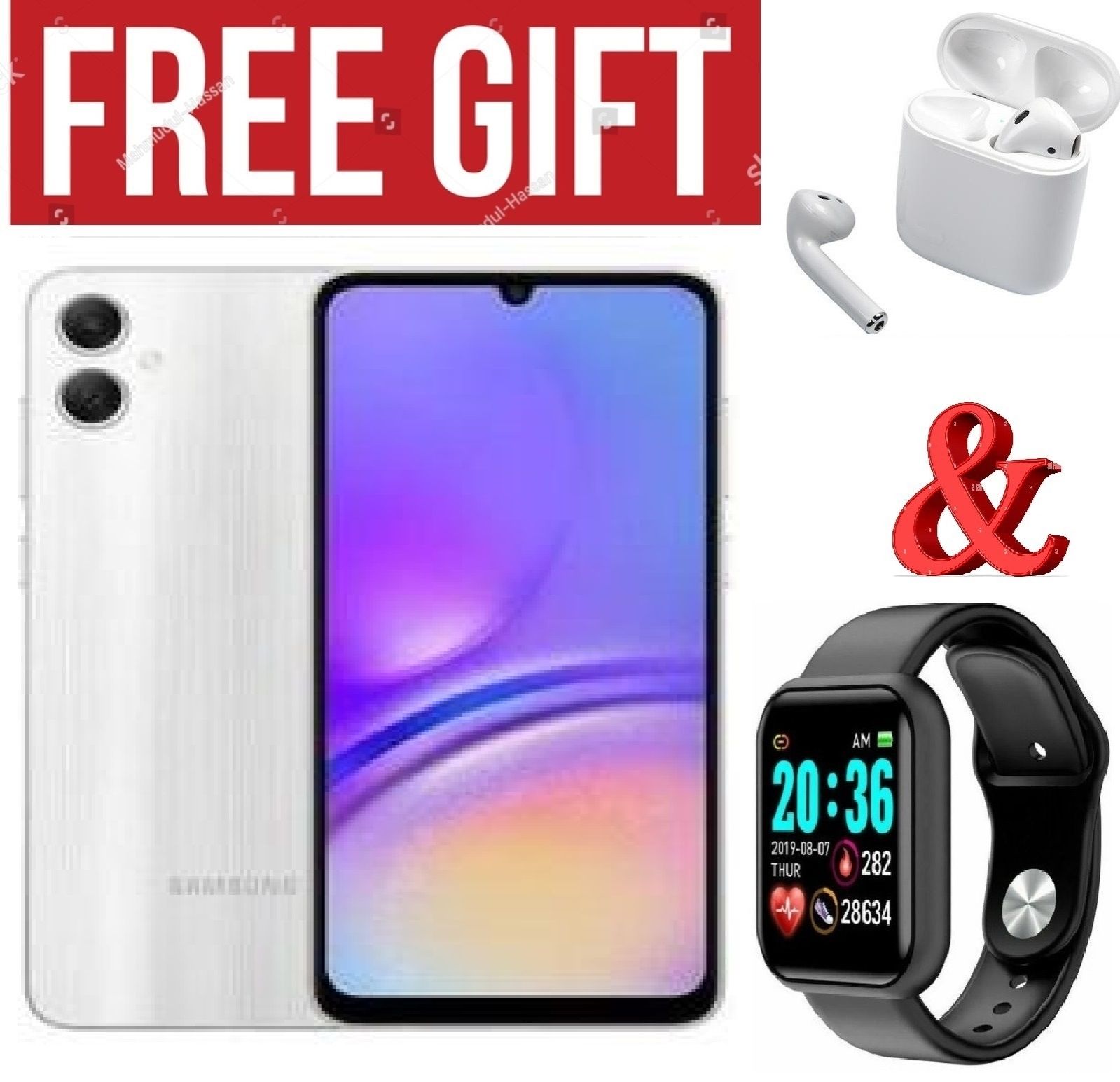LIMITED DISCOUNT!!!BRAND NEW Samsung Galaxy A05, 6.7'' 4GB RAM + 64GB ROM (Dual Sim) 50MP Camera, 5000mAh  COMES WITH FREE GIFTS ( AIRPODS + SMART WATCH) FOR YOU