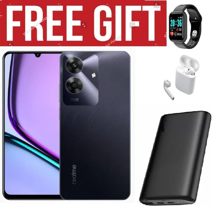 LIMIITED DISCOUNT !!! BRAND NEW Brand New realme Note 60 6.74" 90Hz 64GB ROM + 3GB RAM Unisoc Tiger T612 Type-C 3-Card Slot Side Fingerprint