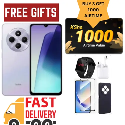 Get Free Airtime ! Brand New Xiaomi Redmi 14C 128GB Storage 4GB RAM  6.88" 120Hz Refresh Rate Dual Sim 50MP AI Dual Camera 5160mAh Smart Phones COMES WITH FREE GIFTS Limited Discount
