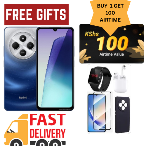Win Free Airtime ! Brand New Xiaomi Redmi 14C 128GB Storage 4GB RAM  6.88" 120Hz Refresh Rate Dual Sim 50MP AI Dual Camera 5160mAh Smart Phones COMES WITH FREE GIFTS Limited Discount