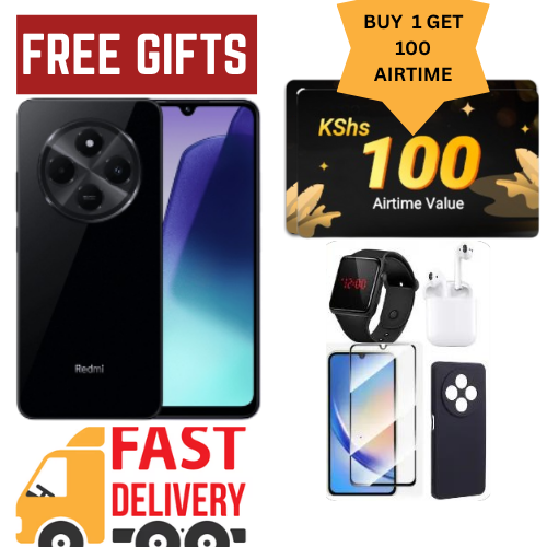 Win Free Airtime ! Brand New Xiaomi Redmi 14C 128GB Storage 4GB RAM  6.88" 120Hz Refresh Rate Dual Sim 50MP AI Dual Camera 5160mAh Smart Phones COMES WITH FREE GIFTS Limited Discount