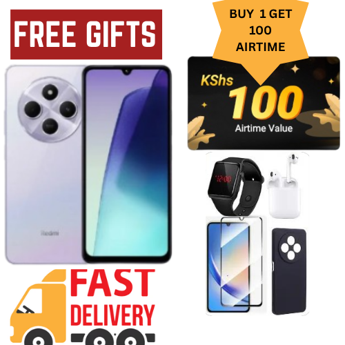 Win Free Airtime ! Brand New Xiaomi Redmi 14C 128GB Storage 4GB RAM  6.88" 120Hz Refresh Rate Dual Sim 50MP AI Dual Camera 5160mAh Smart Phones COMES WITH FREE GIFTS Limited Discount
