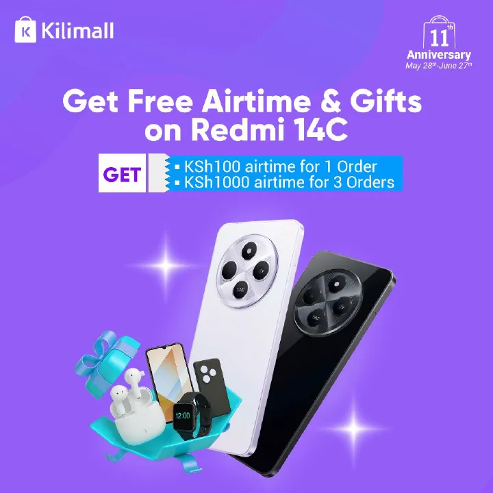 Get Free Airtime ! Brand New Xiaomi Redmi 14C 128GB Storage 4GB RAM  6.88" 120Hz Refresh Rate Dual Sim 50MP AI Dual Camera 5160mAh Smart Phones COMES WITH FREE GIFTS Limited Discount
