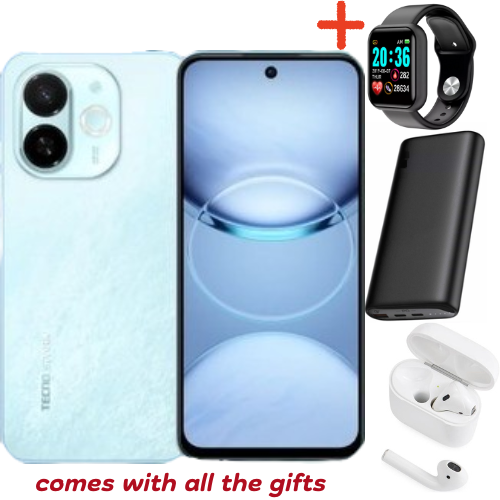 LIMITED DISCOUNT!!!BRAND NEW Tecno Spark 40, 6.67'' HD+, UP To 256GB ROM+ 8GB RAM +(4GB RAM Extended) (Dual Sim) 50MP, 5200 MAhsmartphone comes with free gifts