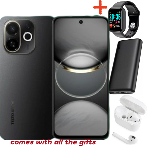 LIMITED DISCOUNT!!!BRAND NEW Tecno Spark 40, 6.67'' HD+, UP To 256GB ROM+ 8GB RAM +(4GB RAM Extended) (Dual Sim) 50MP, 5200 MAhsmartphone comes with free gifts