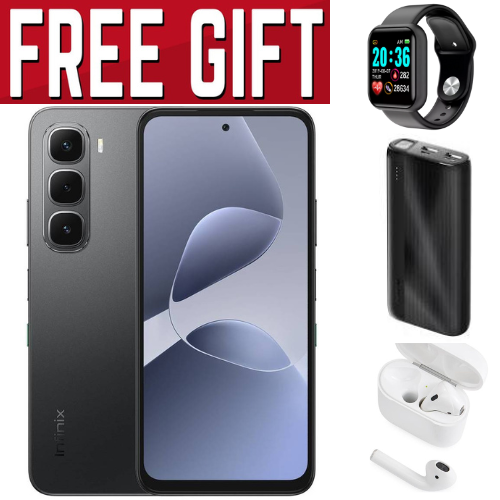 New arrivals] Infinix Hot 60i 256GB+16(8+8)GB 6.7" 120Hz Screen 4G Phone Dual SIM 5160mAh Battery 45W Charging 50MP Camera PLUS FREE GIFTS