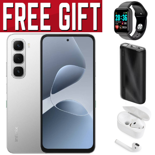 New arrivals] Infinix Hot 60i 256GB+16(8+8)GB 6.7" 120Hz Screen 4G Phone Dual SIM 5160mAh Battery 45W Charging 50MP Camera PLUS FREE GIFTS