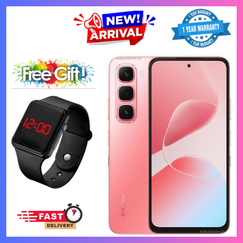 [New arrivals] Infinix Hot 60i 128GB+12(6+6)GB 6.7" 120Hz Screen 4G Phone Dual SIM 5160mAh Battery 45W Charging 50MP Camera Fingerprint Lock Android 15 G81 Ultimate Smart AI Phones