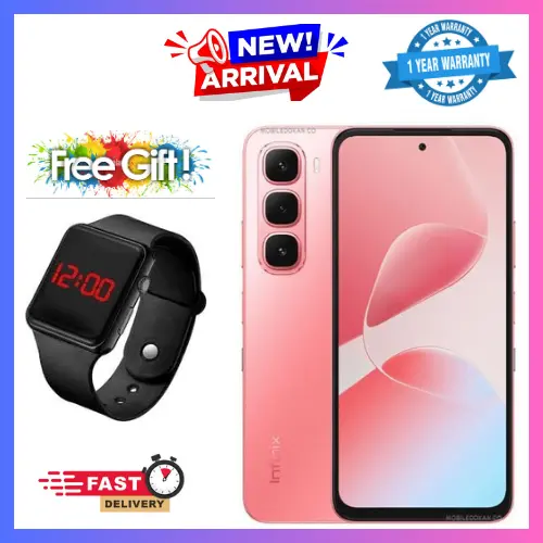[New arrivals] Infinix Hot 60i 128GB+12(6+6)GB 6.7" 120Hz Screen 4G Phone Dual SIM 5160mAh Battery 45W Charging 50MP Camera Fingerprint Lock Android 15 G81 Ultimate Smart AI Phones