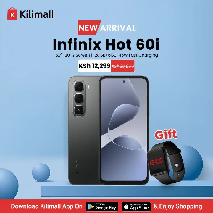 [New arrivals] Infinix Hot 60i 128GB+12(6+6)GB 6.7" 120Hz Screen 4G Phone Dual SIM 5160mAh Battery 45W Charging 50MP Camera Fingerprint Lock Android 15 G81 Ultimate Smart AI Phones