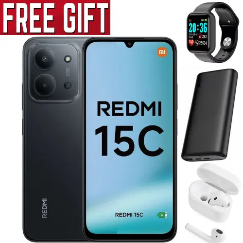 SUPER SALE DEALS🔥🔥 !!!!!!BRAND NEW Redmi 15C' 6.88 inches,(4+4)8GB RAM+128GB ROM,Battery: 5000 mAh SMARTPHONE